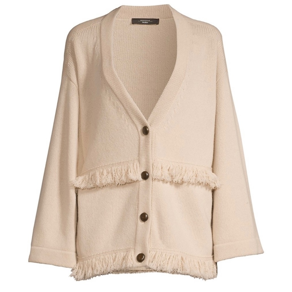Weekend Max Mara
Paprica Fringe Wool Cardigan